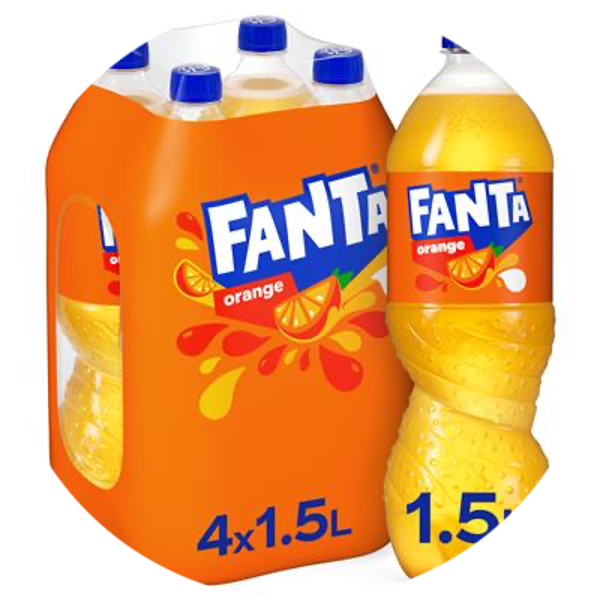 FANTA ORANGE PET 1,5L 4-PACK Art nr. 29209