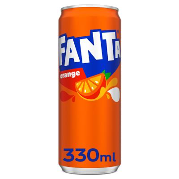 FANTA ORANGE SLEEK CANS 24X33CL Art nr. 52343
