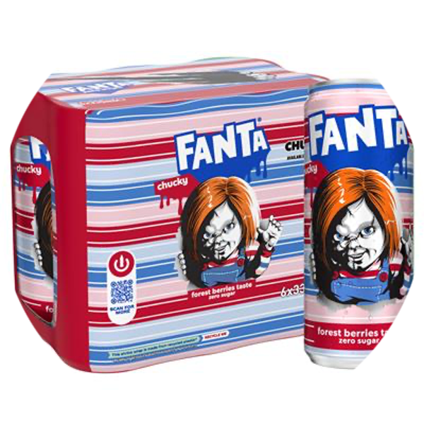 FANTA ZERO FOREST BERRIES SLEEK CANS 4X33CL 6-PACK Art nr. 56401
