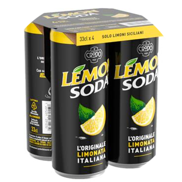 LEMON SODA CANS 6X33CL 4-PACK Art nr. 56230