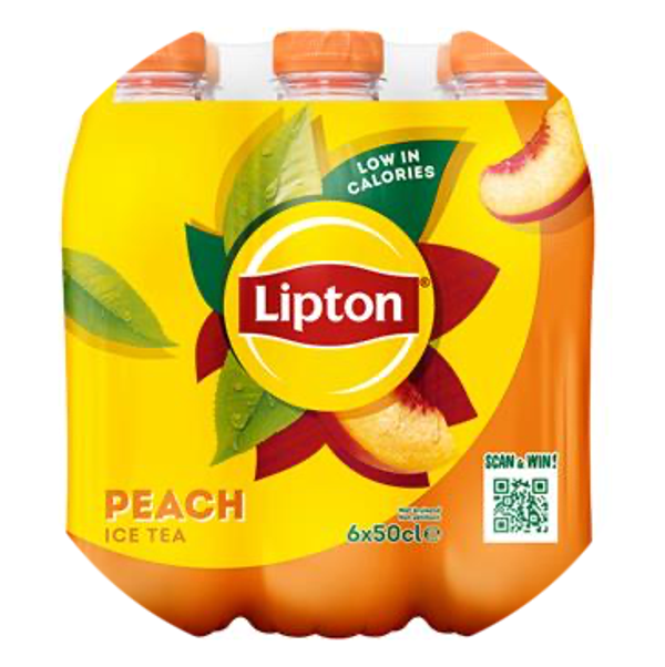 LIPTON ICE TEA PERZIK N-BRUIS PET 4X50CL 6-PACK Art nr. 30728