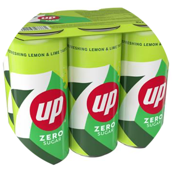 7UP FREE SLEEK CANS 4X33CL 6-PACK Art nr. 52588