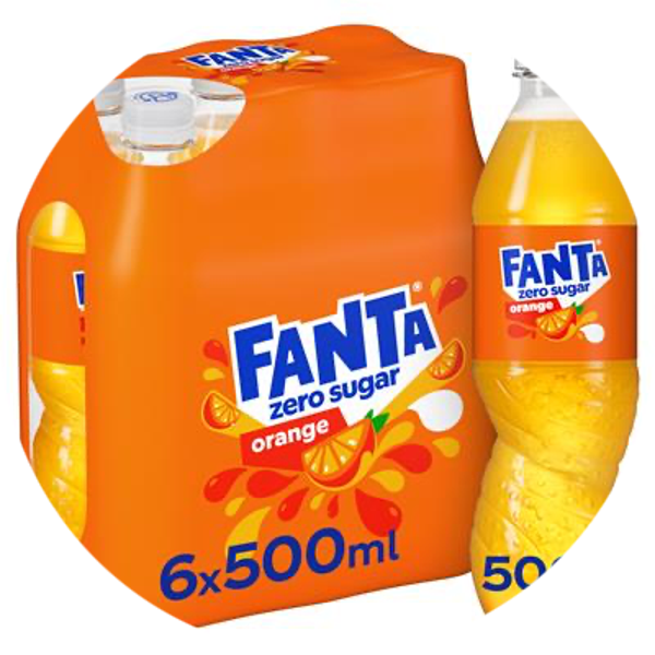 FANTA ZERO ORANGE PET 4X50CL 6-PACK Art nr. 32131