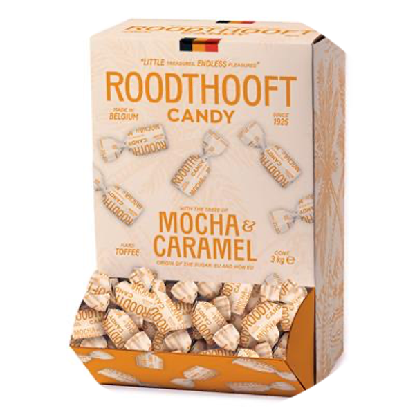 Display ROODTHOOFT MOCHA CARAMEL DISPENSER Desplay  1X3KG Art nr. 56087