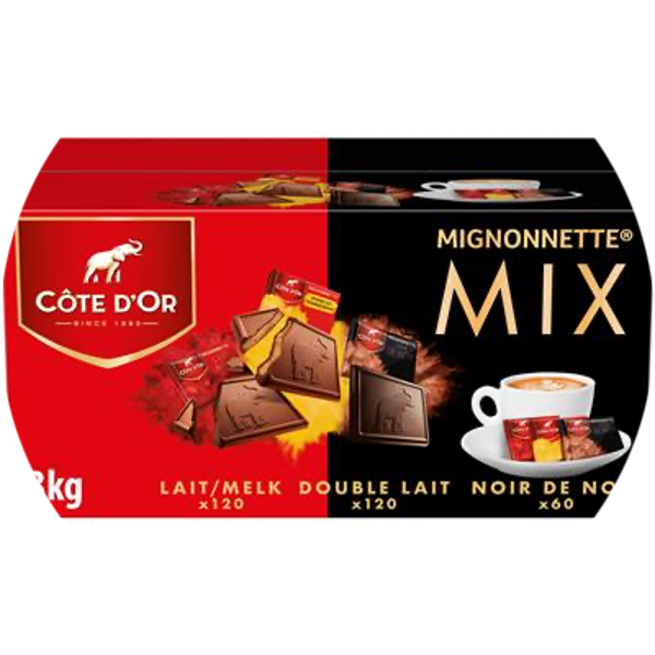 CÔTE D'OR HORECA BOX MIGNONNETTES ASS. 300X10G Art nr. 55172