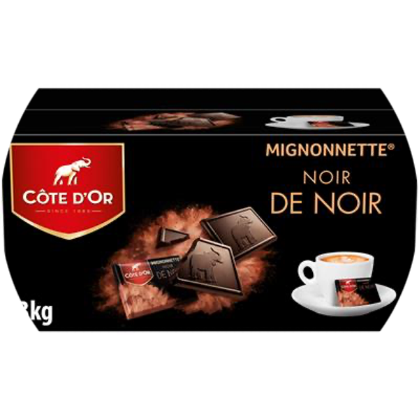 51182_1.jpg Hover om in te zoomen | Klik om te vergroten CÔTE D'OR MIGNONNETTES NOIR DE NOIR 300X10G Art nr. 51182
