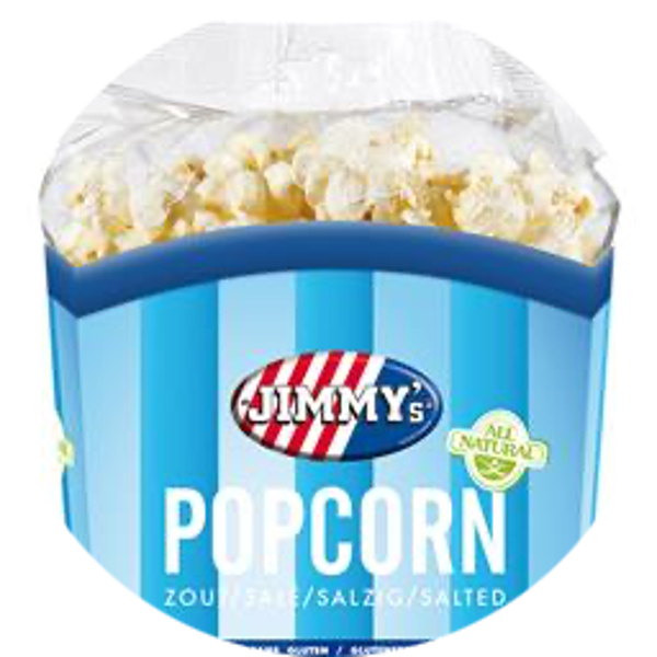 JIMMY'S POPCORN TUB SALT 6X90G Art nr. 43779