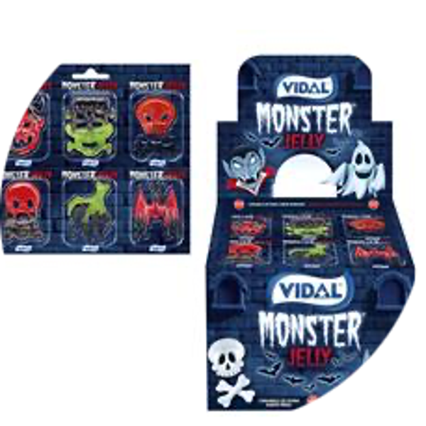 VIDAL MONSTER JELLY 11G Display 66 STUKS Art nr. 55144