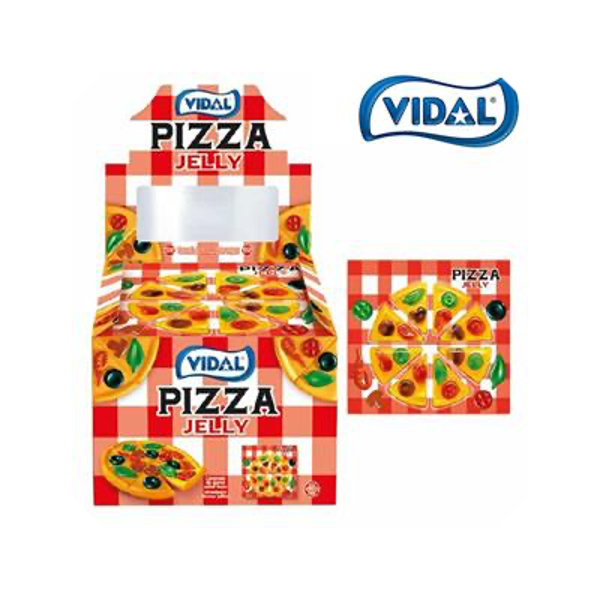 VIDAL PIZZA JELLY 66G Display  11 STUKS Art nr. 54167