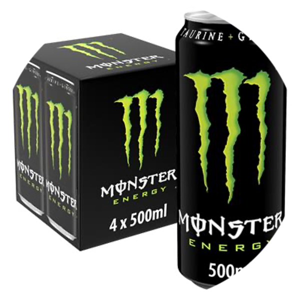 MONSTER ENERGY CANS 50CL 6X4-PACK Art nr. 37342