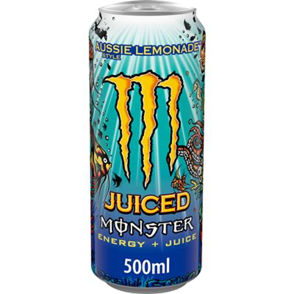 MONSTER ENERGY JUICED AUSSIE LEMONADE CANS 24X50CL Art nr. 53971