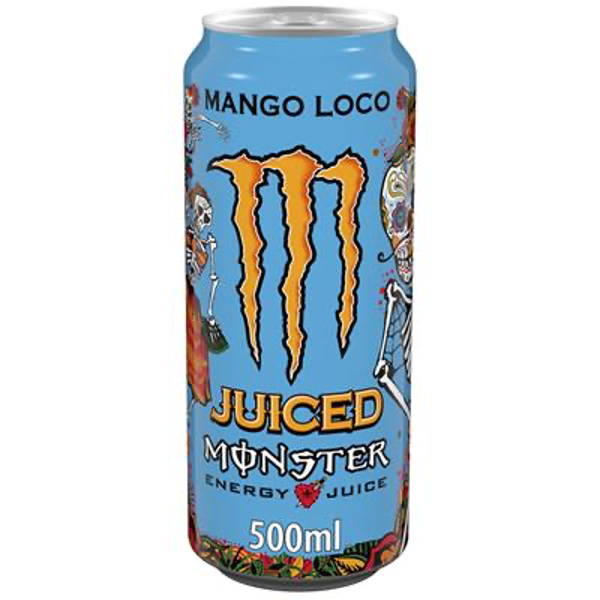 MONSTER ENERGY JUICED MANGO LOCO CANS 24X50CL