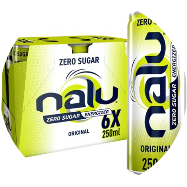 NALU ORIGINAL ZERO SUGAR CANS 4X25CL 6-PACK Art nr. 56014