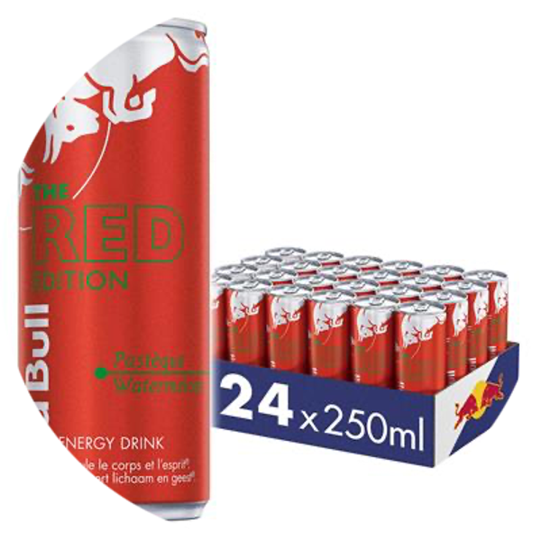 RED BULL ENERGY RED WATERMELON CANS 24X25CL Art nr. 53261