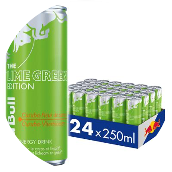 RED BULL LIME GREEN EDITION CANS 24X25CL Art nr. 55713