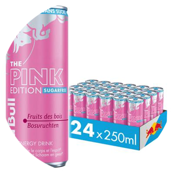 RED BULL SUGARFREE PINK EDITION CANS 24X25CL Art nr. 55715