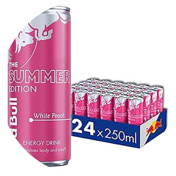 RED BULL SUMMER WHITE PEACH EDITION CANS 24X25CL Art nr. 56039