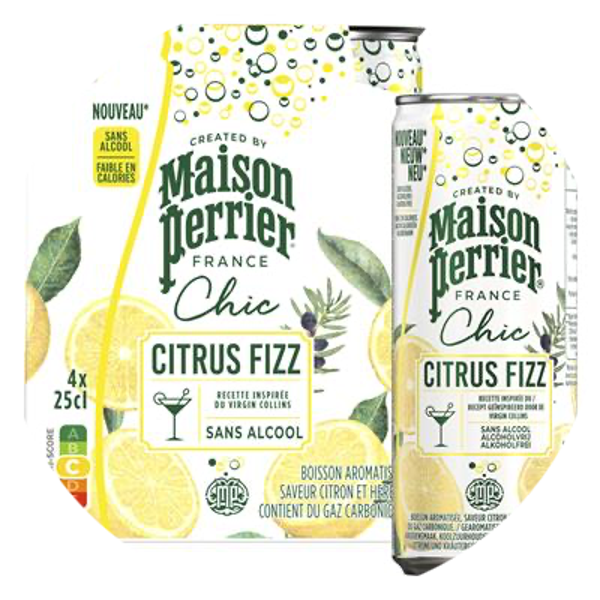 MAISON PERRIER CHIC CITRUS FIZZ 6X25CL 4-PACK Art nr. 55211