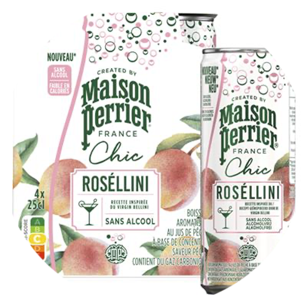 MAISON PERRIER CHIC ROSÉLLINI 6X25CL 4-PACK Art nr. 55213