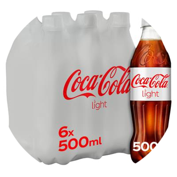 COCA-COLA LIGHT PET 4X50CL 6-PACK Art nr. 9425