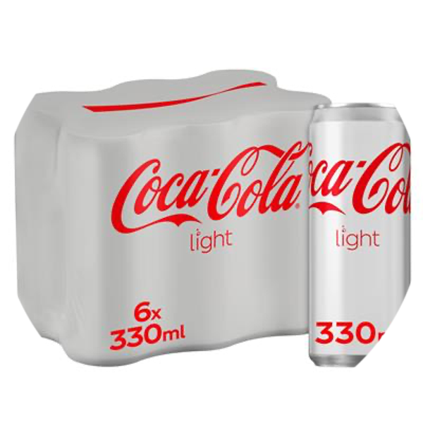 COCA-COLA LIGHT SLEEK CANS 4X33CL 6-PACK Art nr. 52367