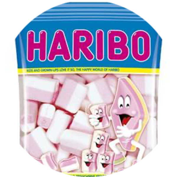 HARIBO CHAMALLOWS SPECKIES WIT-ROZE 12X175G