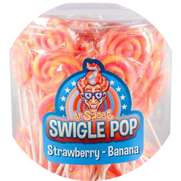 SWIGLE POP MINI BANANA STRAWBERRY 50X12G