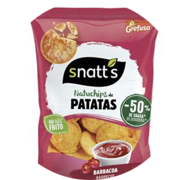 SNATT'S NATUCHIPS BBQ 12X75G Art nr. 54324