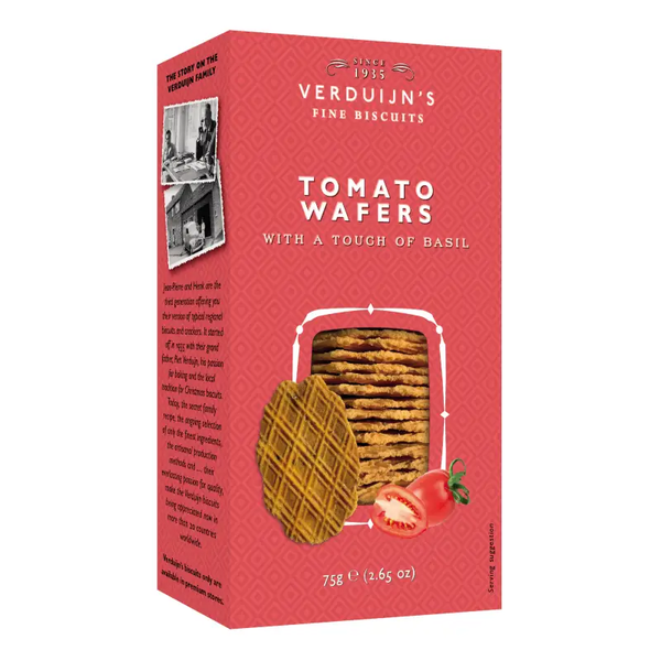 Verduijn's hartige wafels met kaas, tomaat en basilicum 75 g verp 36
