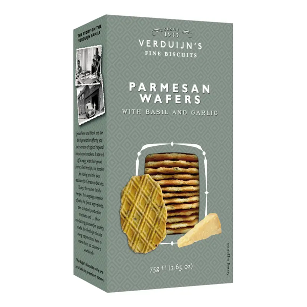 Verduijn's parmesan basilicum crackers 75 g verp 36