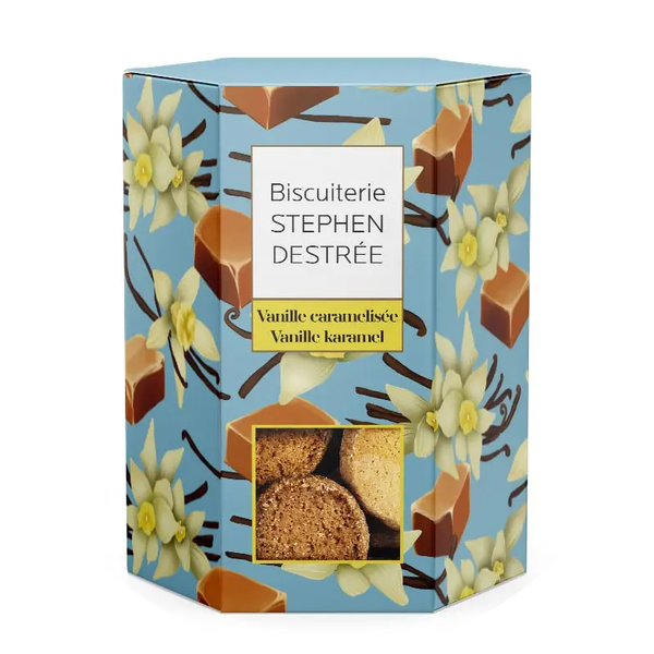 Vanillekaramel Koekjesdoos – 100 g Geschenkdoos verp 27