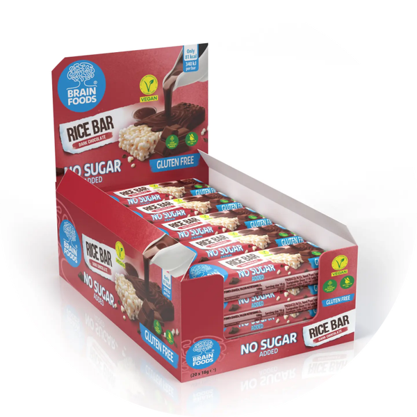 Display 20 Rice Bar met pure chocolade verp 80