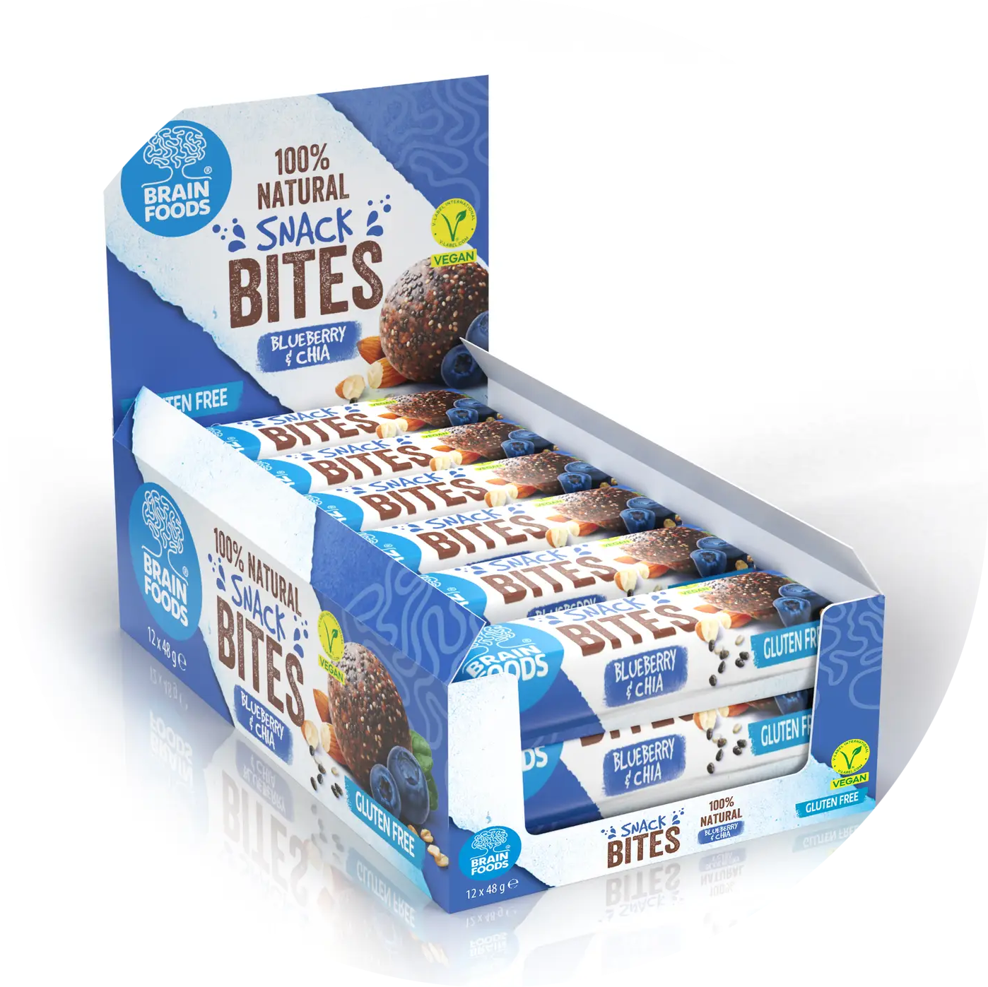 Display12  Snackbites met bosbes en chia verp 48