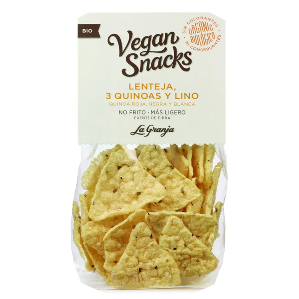 Vegan snacks linzen, 3 quinoa's en lijnzaad 40 g. Verp 6