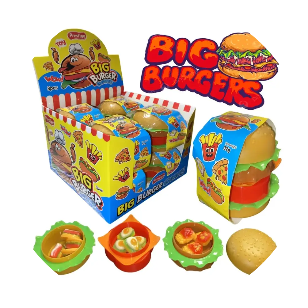 Display 8 Prestige Halal BIG Burger 8x32g verp 64