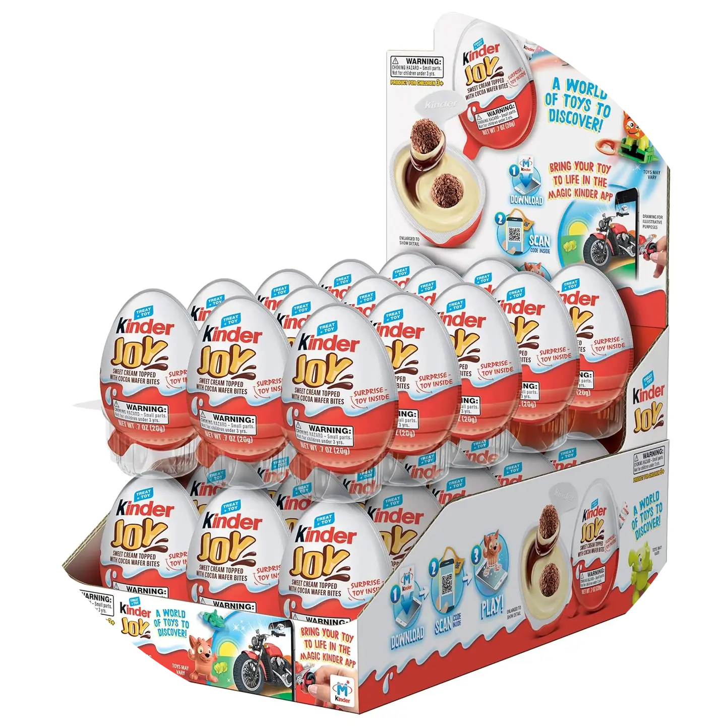 Display Kinder Joy Eieren Jongen Speelgoed Binnenin 0,71 oz verp24 stuks