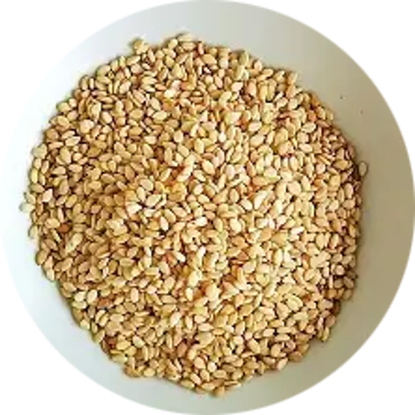 Biologische blonde sesam, 500 gr (bulk) Verp 6