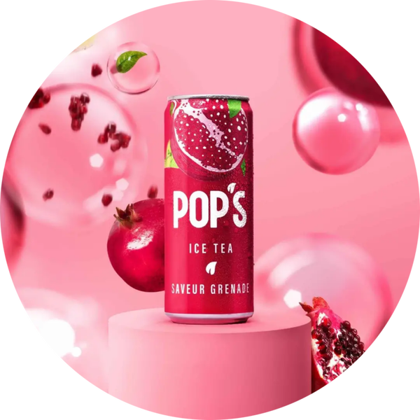 Pop's Ice Tea Granaatappel FR 24x330ml verp96