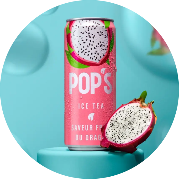 Pop's Ice Tea Drakenfruit FR 24x330ml verp 96
