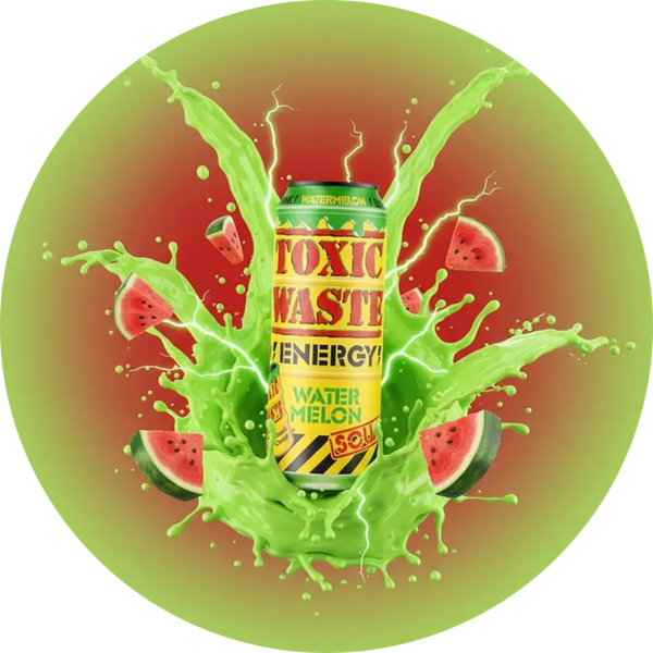 Toxic Waste Watermeloen-energiedrank EU-blik 12 x 500 ml verp 24