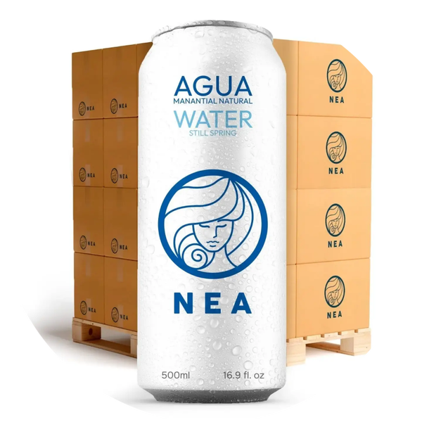 VOLLE PALET NEA WATER – 1.728 / 50 clblikjes (12 blikjes × 144 dozen)
