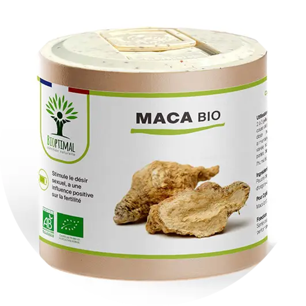 Biologische Maca capsules - Bioptimal 60 g verp 6