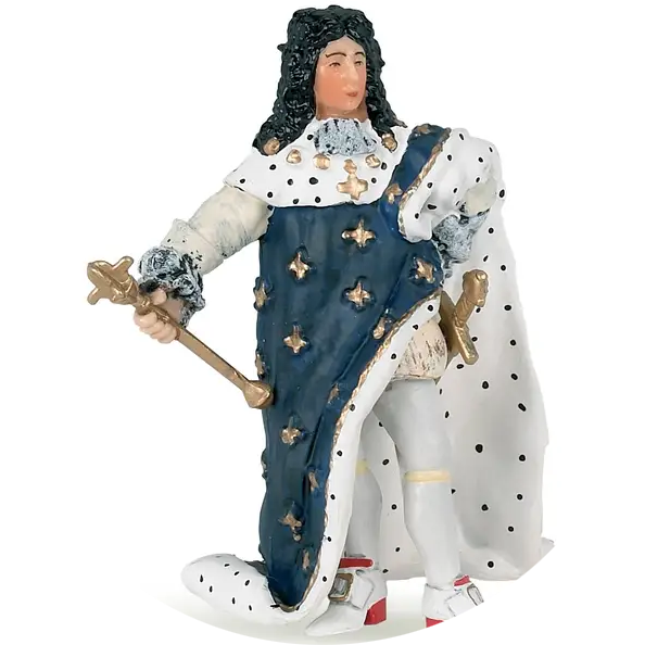 Figuur van Lodewijk XIV. Met zwaard verp 5