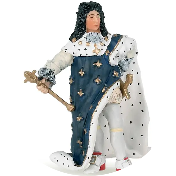 Figuur van Lodewijk XIV. Met zwaard verp 5