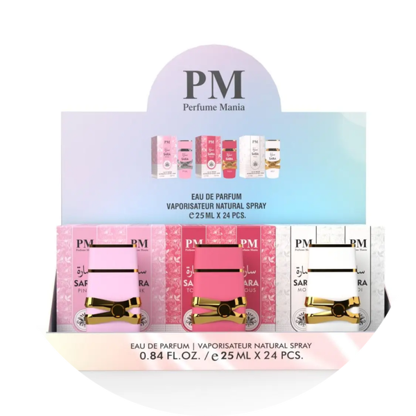 PAKKET 24ST 25ML PARFUM MANIA ARABISCHE VROUW Verp 48