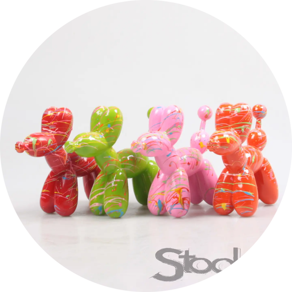 HOND BALLOON DOG 4 ASS F/R/G/O SPRAY 15 CM Verp 32