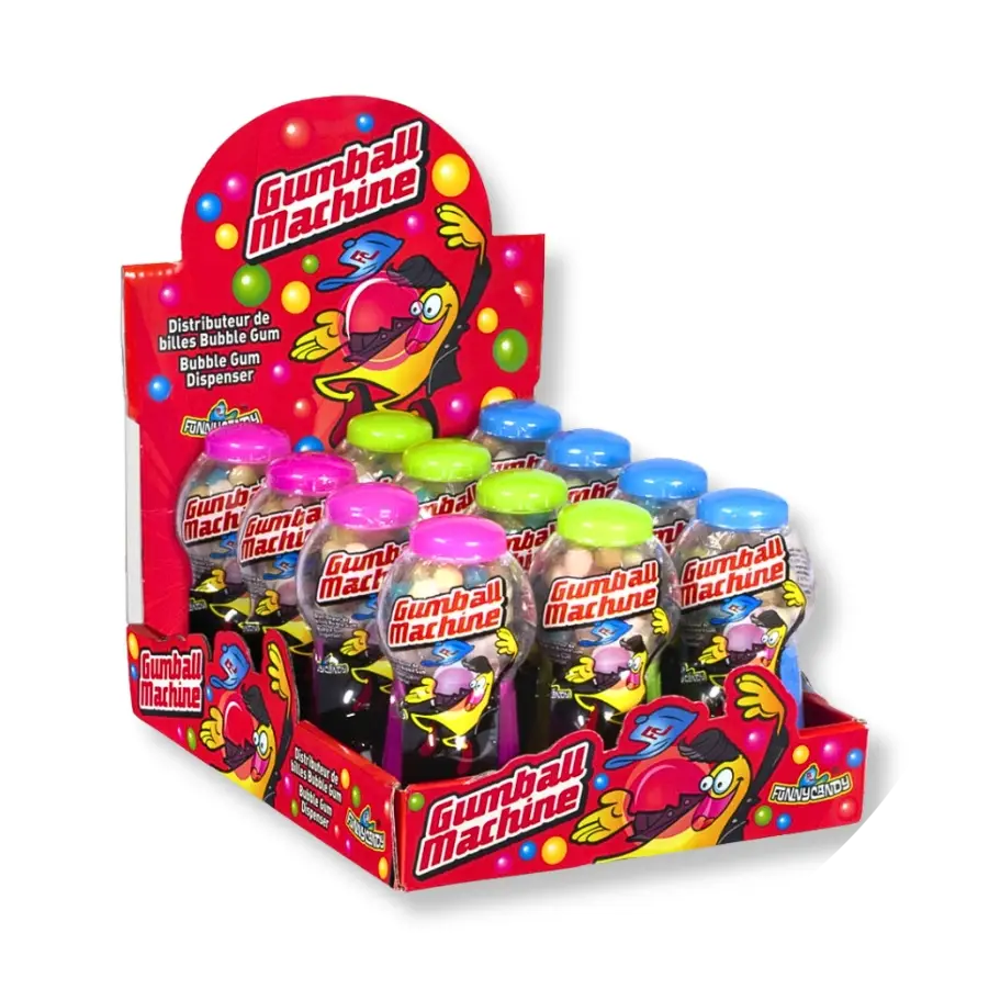 Funny Candy kauwgomballenautomaat 12x40g verp 4 display x 12