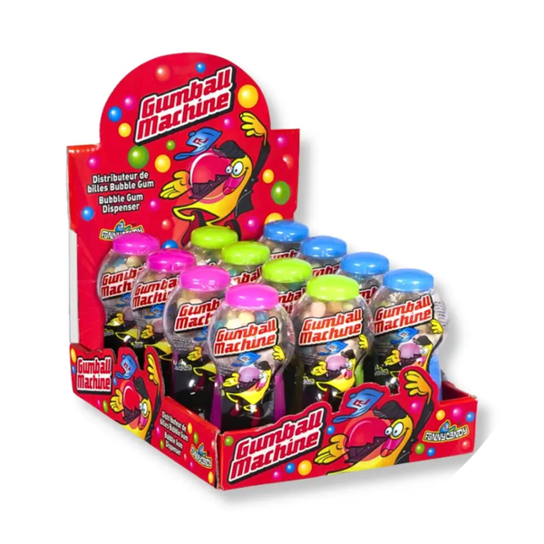 Display 12 Funny Candy kauwgomballenautomaat 40g verp 48