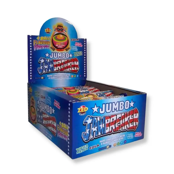 Display 20 Zed Amerikaanse Jumbo Jawbreakers 20 x 66 g