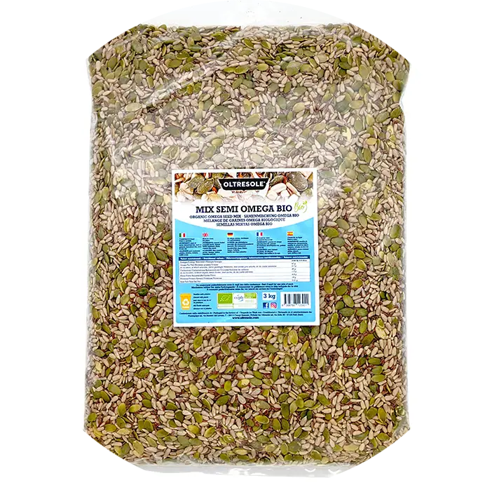 SEMI MIX OMEGA BIO 3 Kg (pompoen zonnebloem en lijnzaad) Verp 6